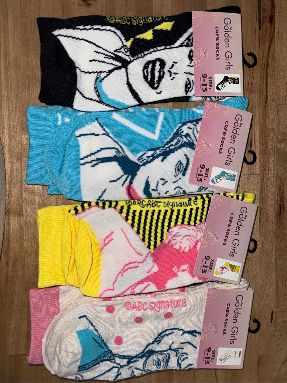 Golden Girls Crew Socks - Pack of 4 - Multicolor